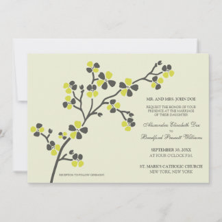 Invitación a la Boda Moderna Cherry Blossom :: cít