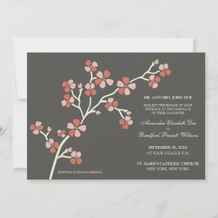 Invitación a la Boda Moderna Cherry Blossom :: cor