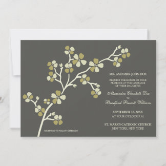 Invitación a la Boda Moderna Cherry Blossom ::oliv