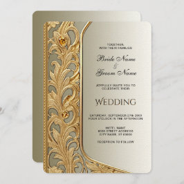 Invitación a la boda moderna con los niños