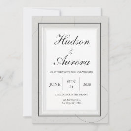 Invitación a la boda moderna de pizarra