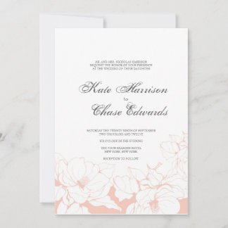 Invitación a la boda moderna :: Floral de Peach