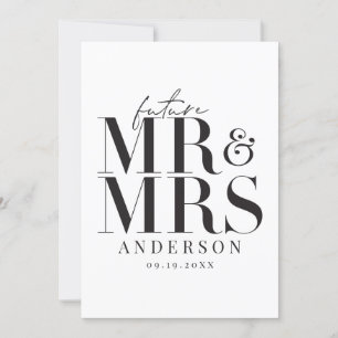 Invitación a la boda moderna, gráfica, tipográfica