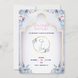 Invitación a la boda moderna minimalista