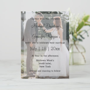 invitación a la boda moderna por el día de la cali