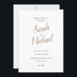 Invitación a la boda moderna y elegante<br><div class="desc">Invitación a la boda moderna,  elegante y sencilla.</div>