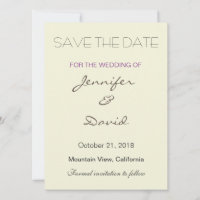 Invitación a la boda moderna y gris de fondo beige