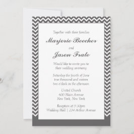 Invitación a la boda moderna y sencilla con Chevro