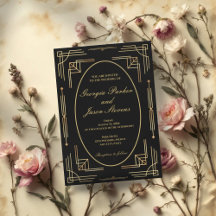 Invitación a la boda modernista y elegante
