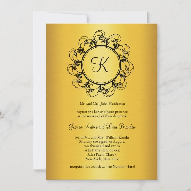 Invitación a la boda monográfica de Fancy (Anverso)