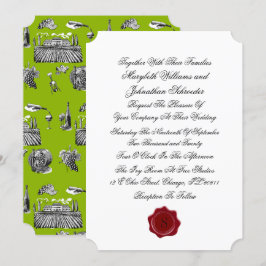 Invitación a la boda monográfica por toile y calig