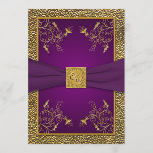 Invitación a la Boda Monográfica Real Púrpura y Or