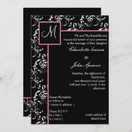 Invitación a la boda monograma