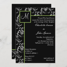 Invitación a la boda monograma