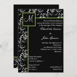 Invitación a la boda monograma