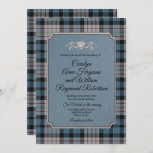 Invitación a la boda monogramada de Ferguson