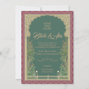 Invitación a la boda Mughal Design