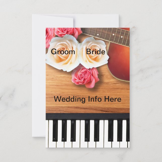 Invitación a la boda musical (Anverso)