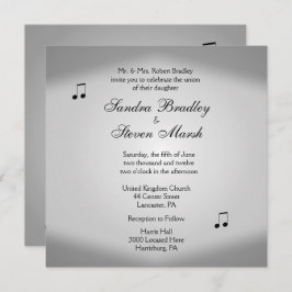 Invitación a la boda musical de violín