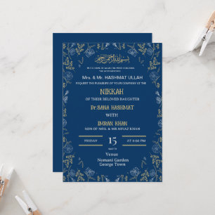 Invitación a la boda musulmana Nikkah