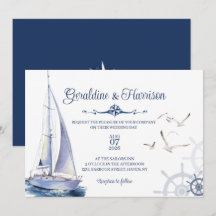 Invitación a la boda náutica