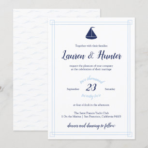 Invitación a la boda náutica