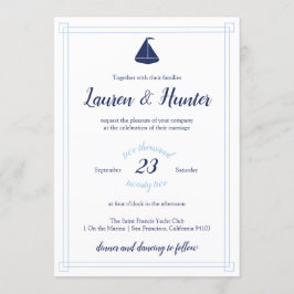 Invitación a la boda náutica