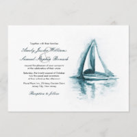 Invitación a la boda náutica