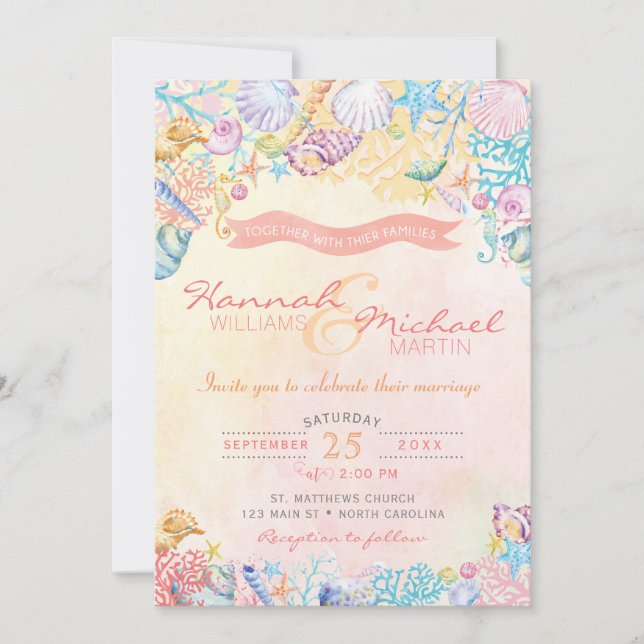 Invitación a la boda náutica (Anverso)
