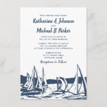 Invitación a la boda náutica