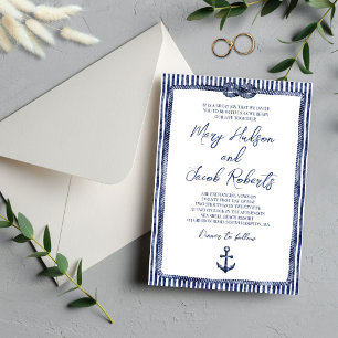 Invitación a la boda náutica costera