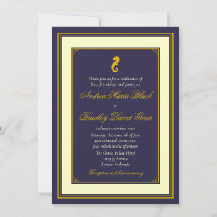 Invitación a la boda náutica de la Marina y el Cab