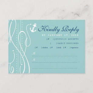 Invitación a la boda náutica de Swirl RSVP