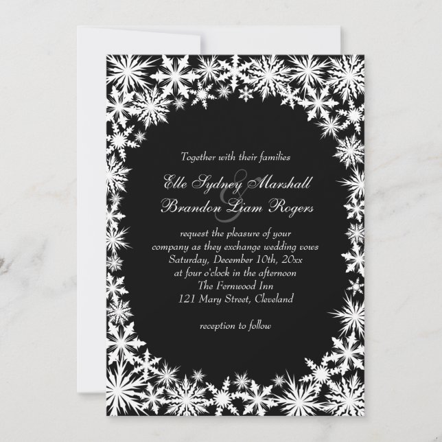 Invitación a la boda negra (Anverso)
