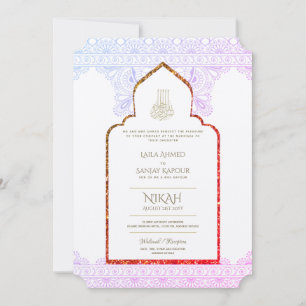 Invitación a la boda NIKAH - Mezquita Ornate Walim