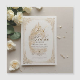 Invitación a la boda nocturna estrellada celestial