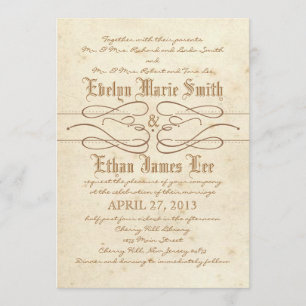 Invitación a la boda nudista de Storybook