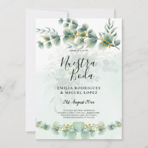 Invitación a la Boda Nuesta Boda Green