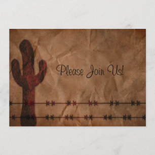 Invitación a la boda occidental