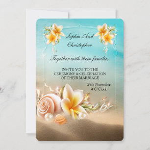 Invitación a la boda Ocean Beach Venue