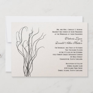 Invitación a la boda ondulada