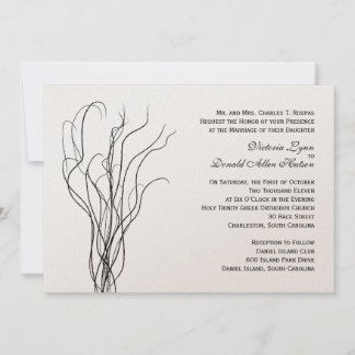 Invitación a la boda ondulada