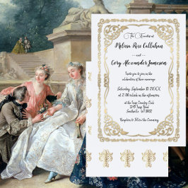 Invitación a la boda organizada por Francia al est