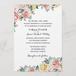 Invitación a la boda organizada por los padres de 