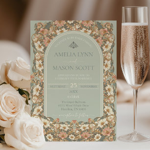 Invitación a la Boda Ornate Floral