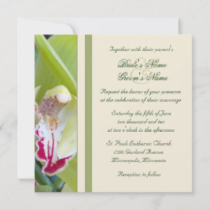 Invitación a la boda orquídea