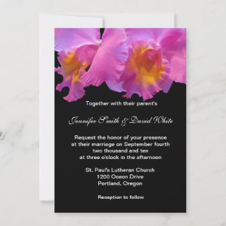 Invitación a la boda orquídea