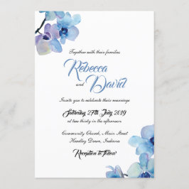 Invitación a la boda | Orquídea Azul