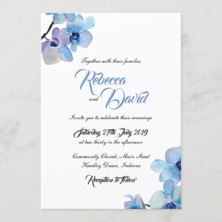 Invitación a la boda | Orquídea Azul