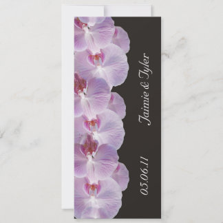 Invitación a la boda orquídea malva